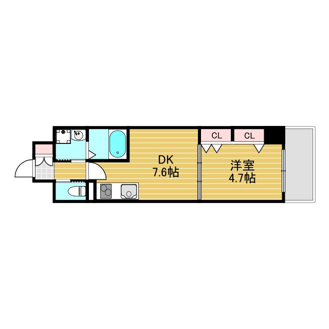 パークフラッツ新大阪の間取り