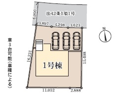 千葉市若葉区北大宮台第１５の区画図