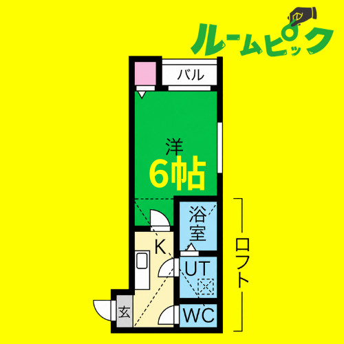 aletta本陣　名古屋市賃貸　仲介手数料無料の間取り