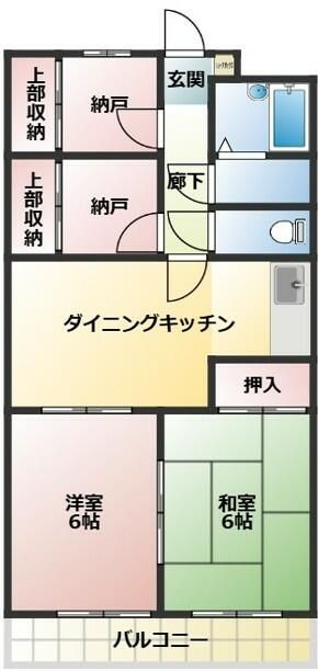 サンヒルズＩの間取り