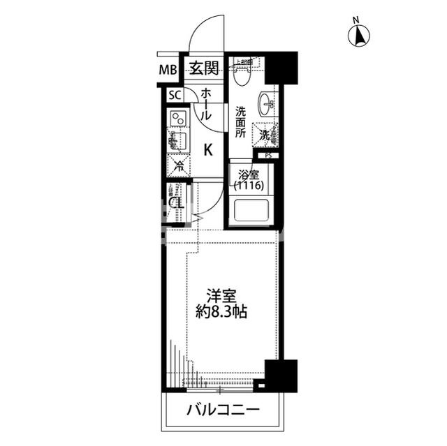 練馬区向山２丁目の賃貸マンションの間取り