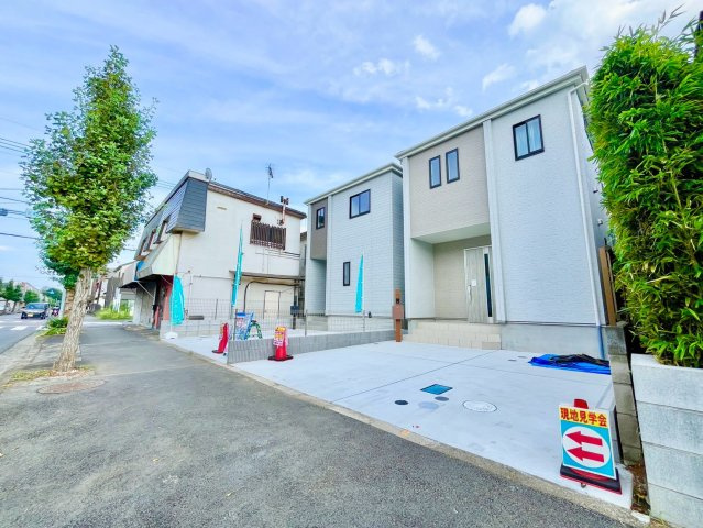 【仲介手数料無料】所沢市中新井3丁目―新築分譲住宅―限定2棟の外観|保育園・小学校・スーパー徒歩10分圏内で、子育てファミリーにも人気のエリア。周囲には公園が点在し、休日のお出かけやお散歩にぴったりです。