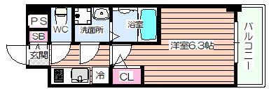 【間取り】 | エスリード新北野グランリンク