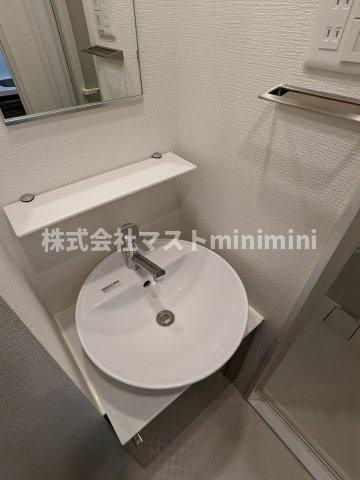 大阪市西区江戸堀３丁目の賃貸マンションの洗面所