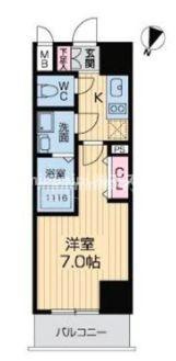 大阪市西区江戸堀１丁目の賃貸マンションの間取り