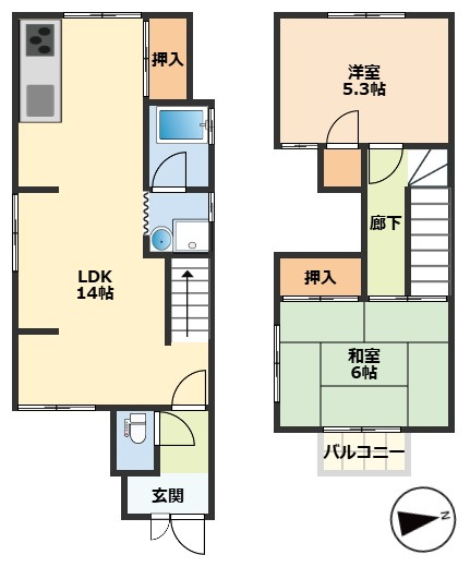 【間取り】 | E様船尾戸建
