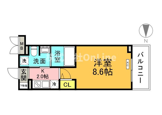 【間取り】 | M’ｓマンション長栄寺