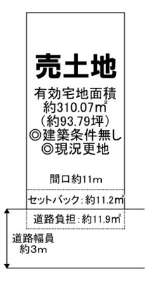 【区画図】 | 加守町１丁目　売土地 | 有効宅地面積約９３．７９坪！夢のマイホームを実現してくださいね♪