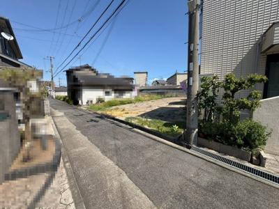 【前面道路含む現地写真】 | 加守町１丁目　売土地 | 南海本線「春木」駅まで徒歩約１２分！毎日の通勤・通学に便利ですね♪