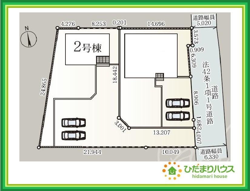 常陸太田市瑞龍町第1　新築戸建　2号棟の区画図|閑静な住宅地で叶える穏やかな新生活☆彡