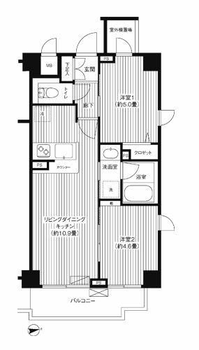 シャンドール目黒の間取り