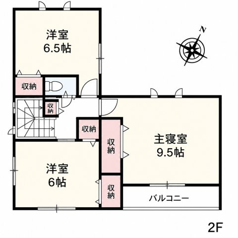 川越市南大塚4丁目　12号棟の間取り|2F