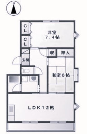 【間取り】 | エルクレールⅡ