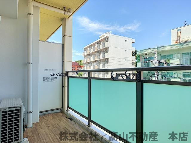 宗像市石丸３丁目の賃貸マンションのバルコニー