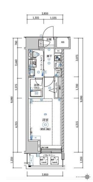 アルテシモ ラートの間取り