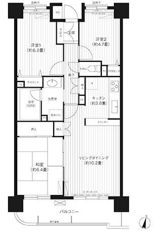 【間取り】 | ロイヤルヒルズ東戸塚