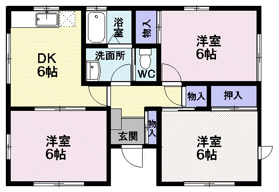 南小畑２丁目戸建住宅Ｃの間取り|間取図