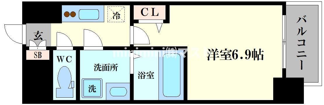 ファステート難波デラックスの間取り