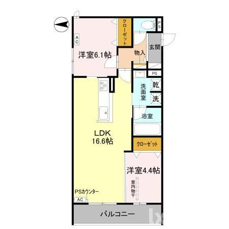 TORISIA千里丘Ⅲの間取り