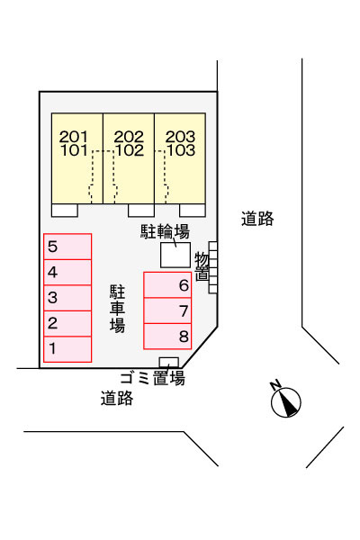 エレガントの駐車場|駐車場