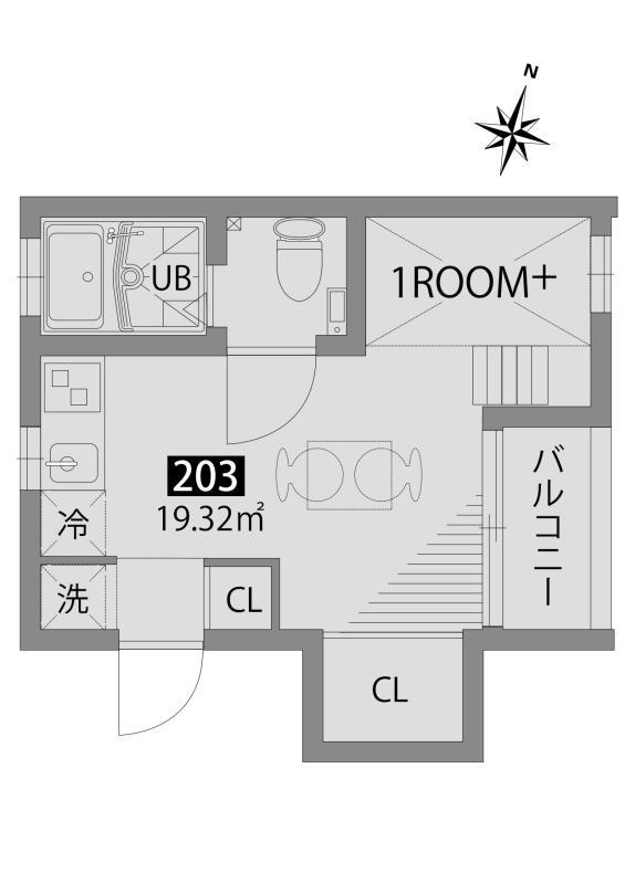 パティオ梅ヶ丘Wの間取り|間取り図