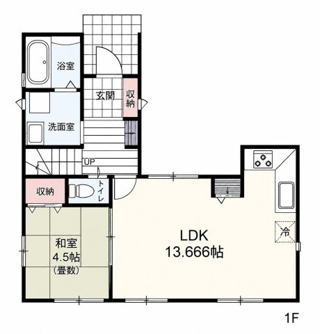 川越市南大塚4丁目　13号棟の間取り|1F