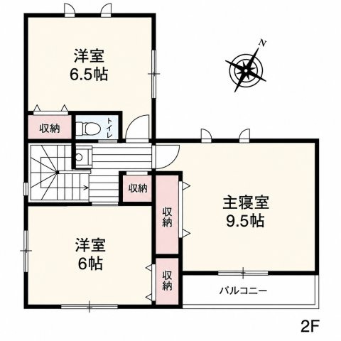 川越市南大塚4丁目　13号棟の間取り|2F