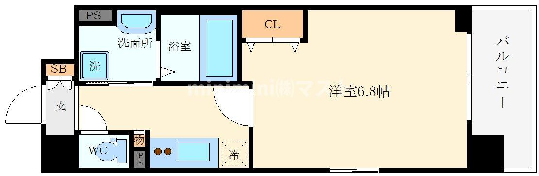 レジュールアッシュアーバンベイの間取り
