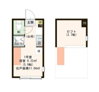 ハーモニーテラスルクス千川の間取り