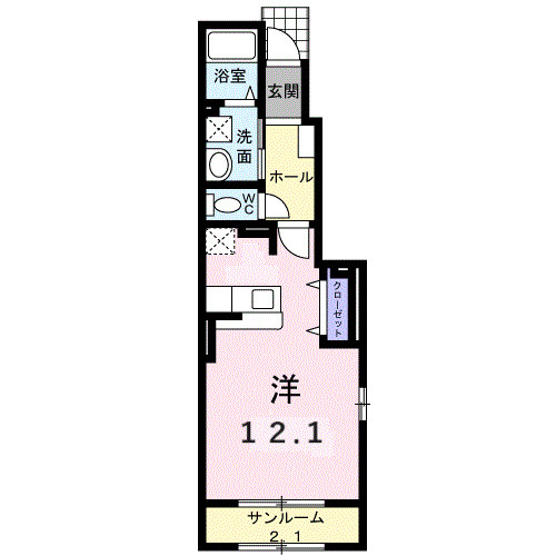サン・メーラⅡの間取り|間取図