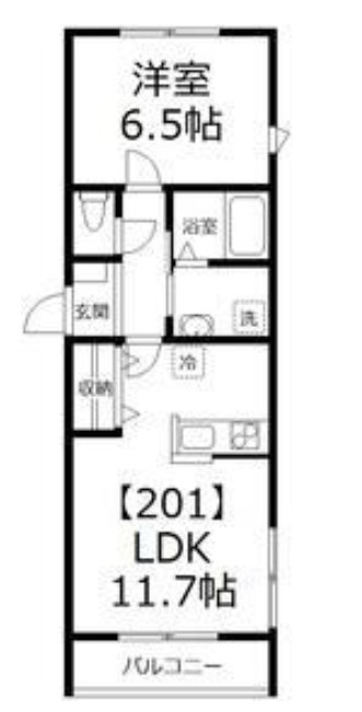 フローラ平井の間取り