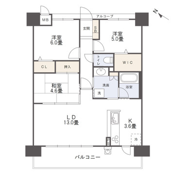 アルファステイツ佐世保駅北Ⅱの間取り