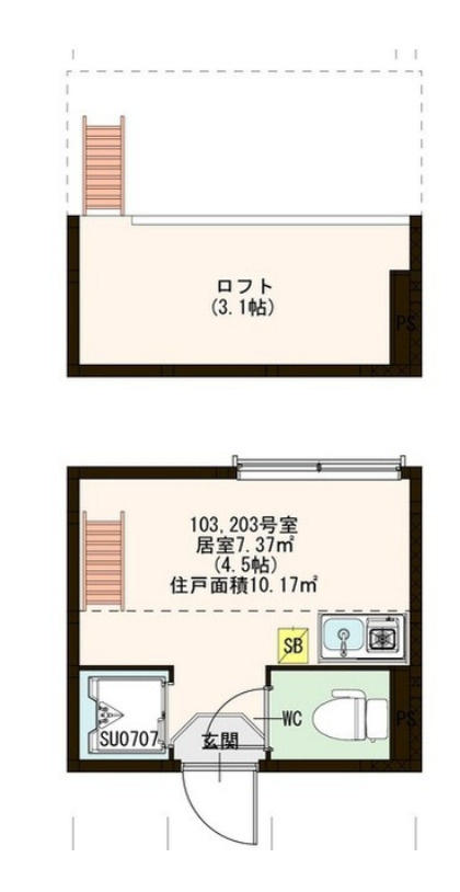 メゾン千住カルムの間取り