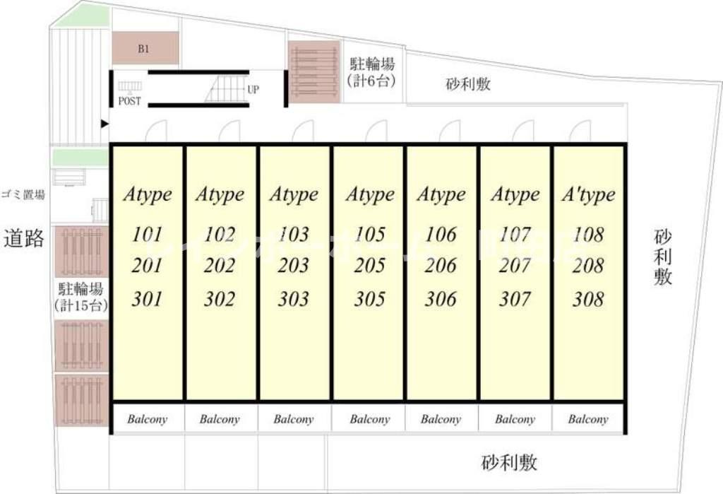 リブリ・フェリシア※初期費用分割あと払いサービス利用可能の区画図