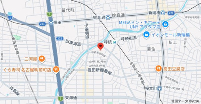 【地図】 | ハーモニーテラス呼続Ⅳ