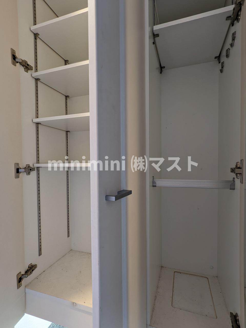 レジュールアッシュ福島の収納|※別号室参考写真