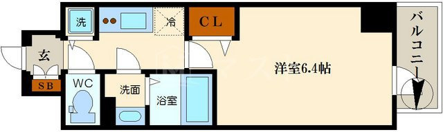 ララプレイス難波・シエールの間取り