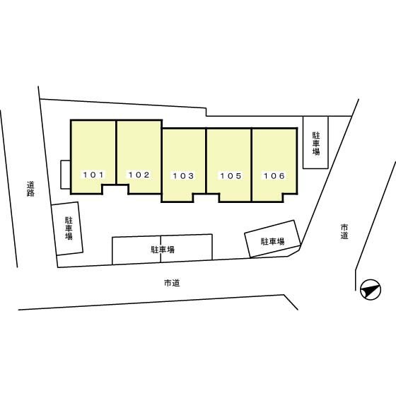 アヴェニール三渓園の区画図