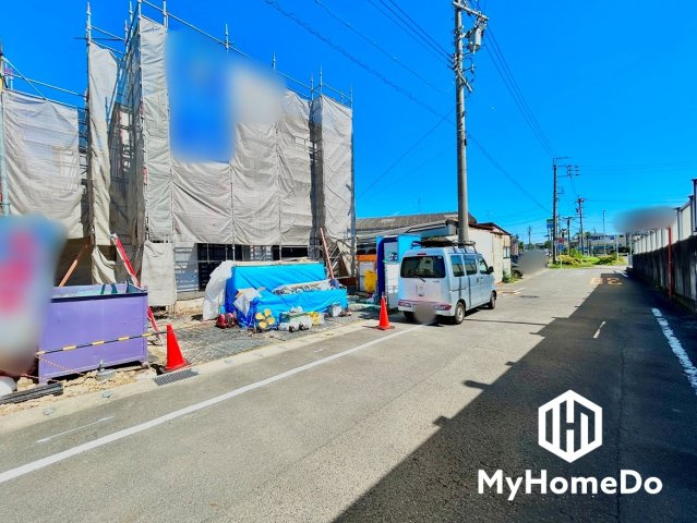 北区喜惣治2丁目の前面道路含む現地写真