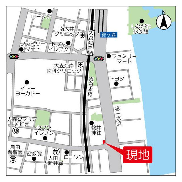 タスキリシェス大森の地図