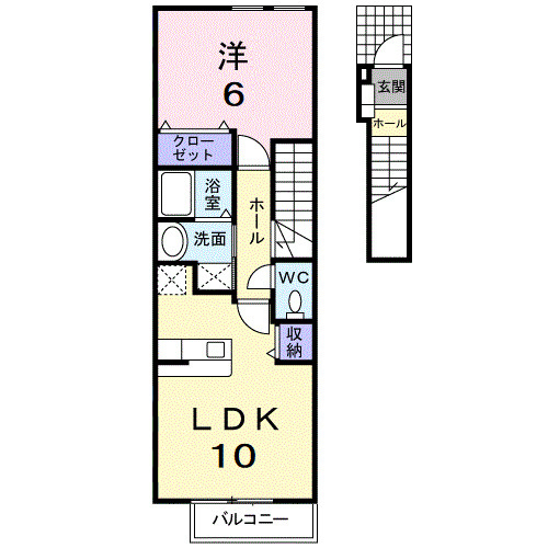 【間取り】 | グランデｙ　Ｂ