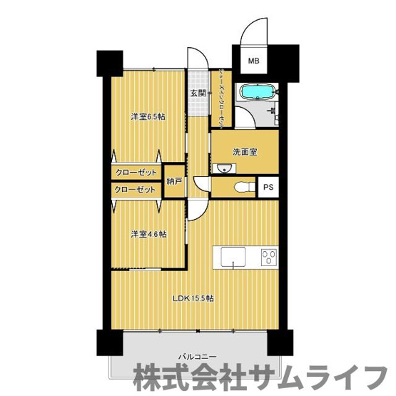 【間取り】 | アメイズ直方中央プレミアム　