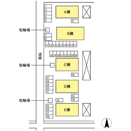【区画図】 | シャトル春水　C棟