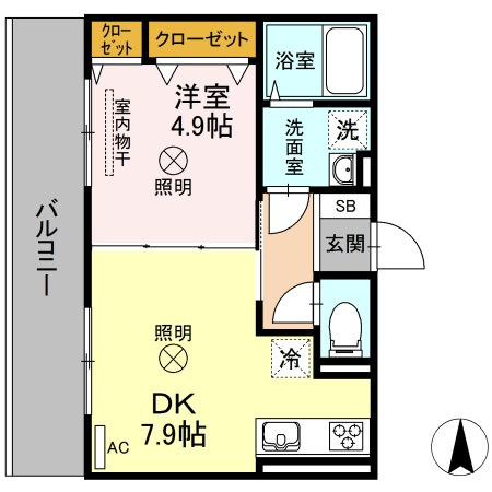 【間取り】 | アルシオネ岡山駅西