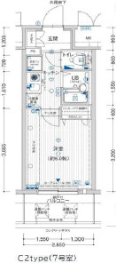 大阪市東成区深江北２丁目の賃貸マンションの間取り