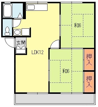 メルヴェーユ浜野B棟の間取り