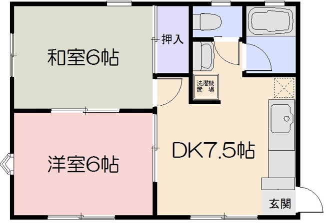【間取り】 | メゾン浜野B棟