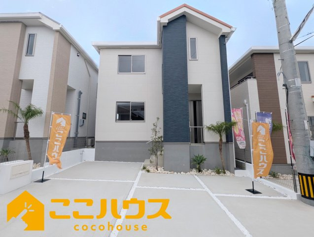 宜野湾市嘉数2丁目　新築戸建て　全8棟　C号棟の駐車場|駐車並列3台
