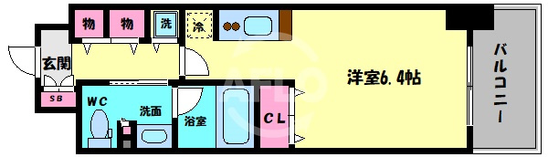 アーバネックス北浜の間取り|アーバネックス北浜　間取り