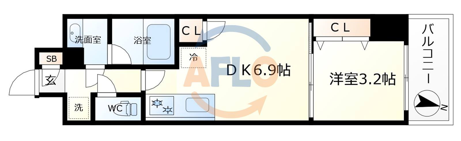 Dimora靱公園の間取り|Dimora靭公園　間取り